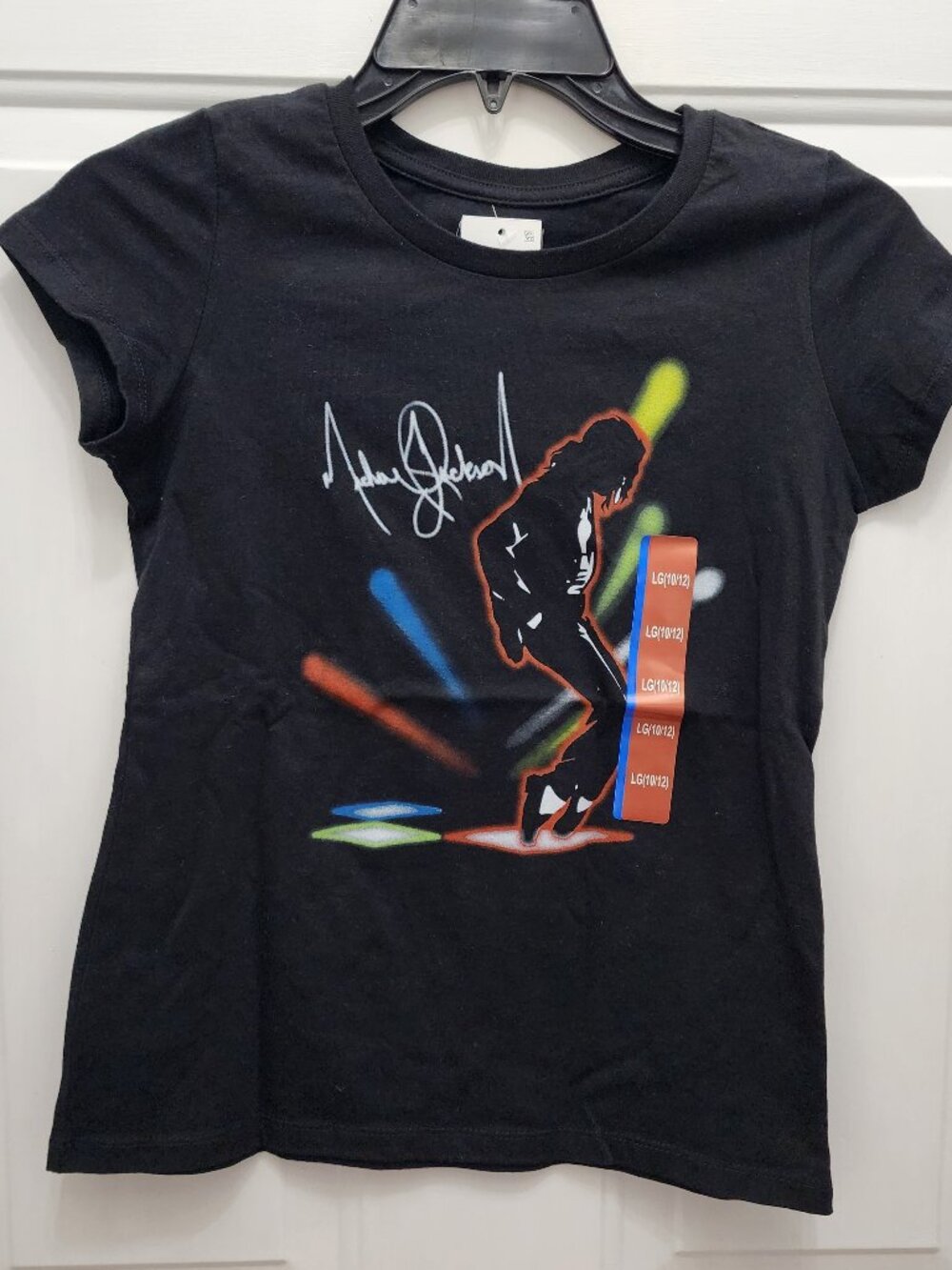 NWT Michael Jackson Girls' Airbrush Style T-shirt Size L (10/12)